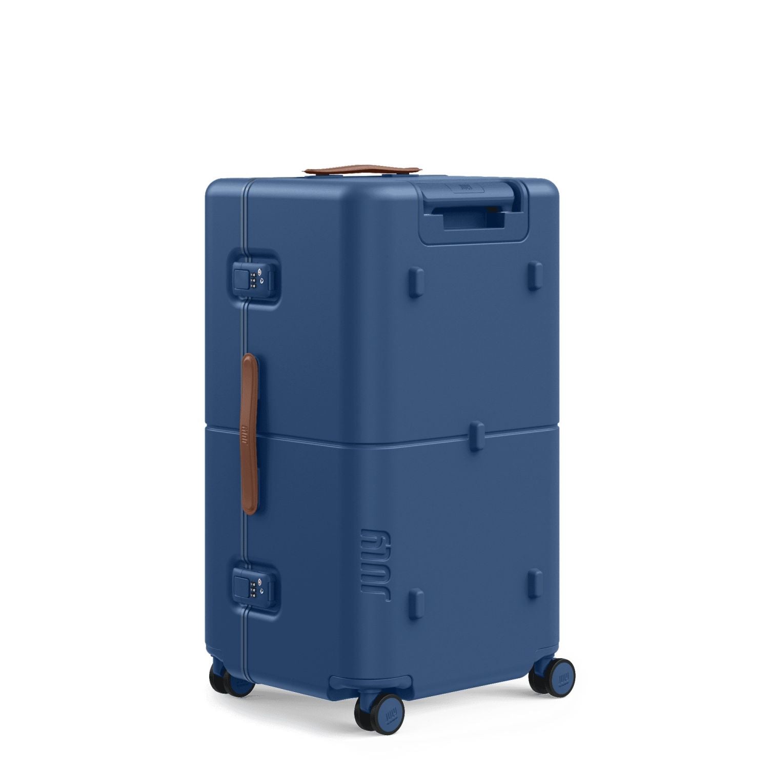 July Checked Trunk Polycarbonate Frame 28" Luggage - French Blue