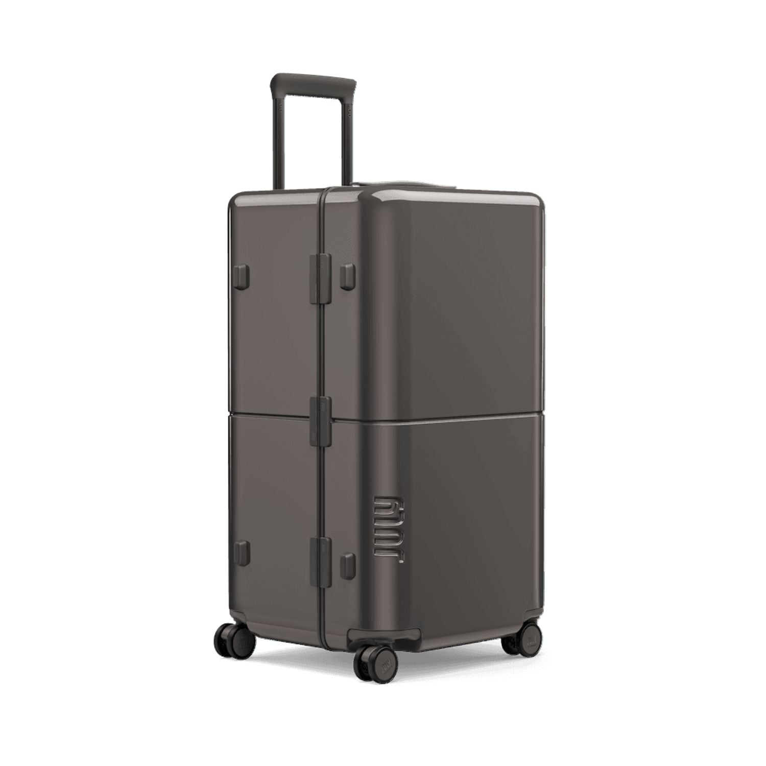 July Checked Trunk Polycarbonate Frame 28" Luggage - Grey