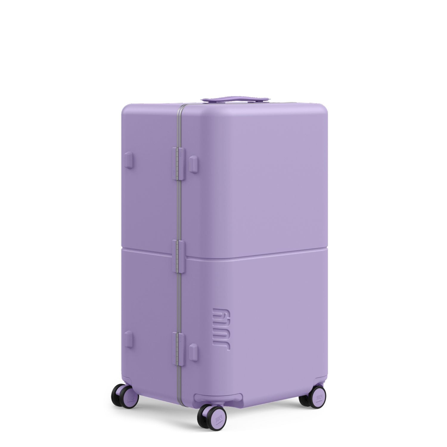 July Checked Trunk Polycarbonate Frame 28" Luggage - Lilac