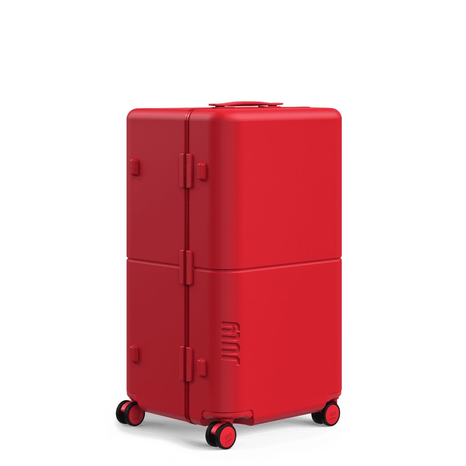 July Checked Trunk Polycarbonate Frame 28" Luggage - Matte Red