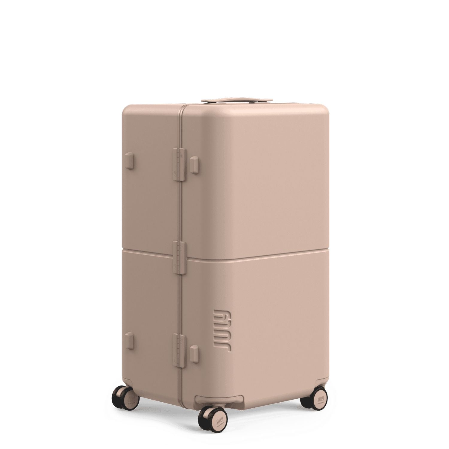 July Checked Trunk Polycarbonate Frame 28" Luggage - Matte Sand