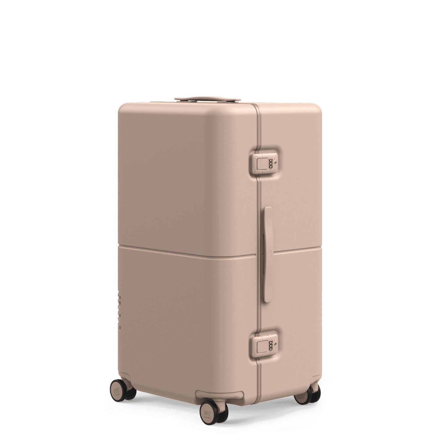 July Checked Trunk Polycarbonate Frame 28" Luggage - Matte Sand