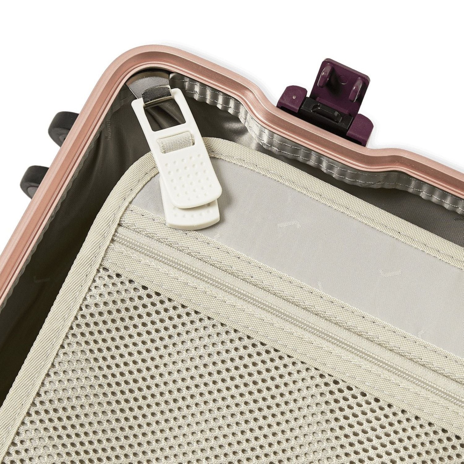 July Checked Trunk Polycarbonate Frame 28" Luggage - Plum