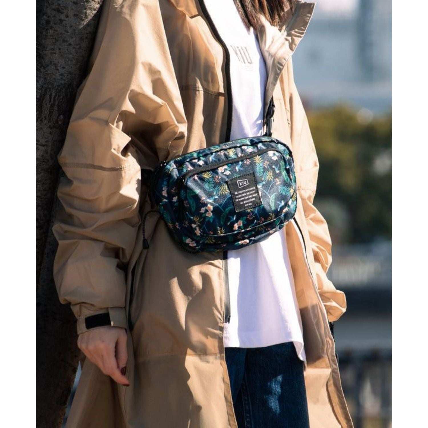 KiU 300D Front Pocket Mini Shoulder Bag (Sierra)