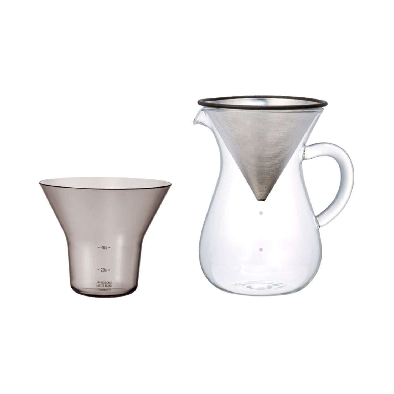 Kinto SCS Coffee Carafe Set 4Cups - Stainless Steel