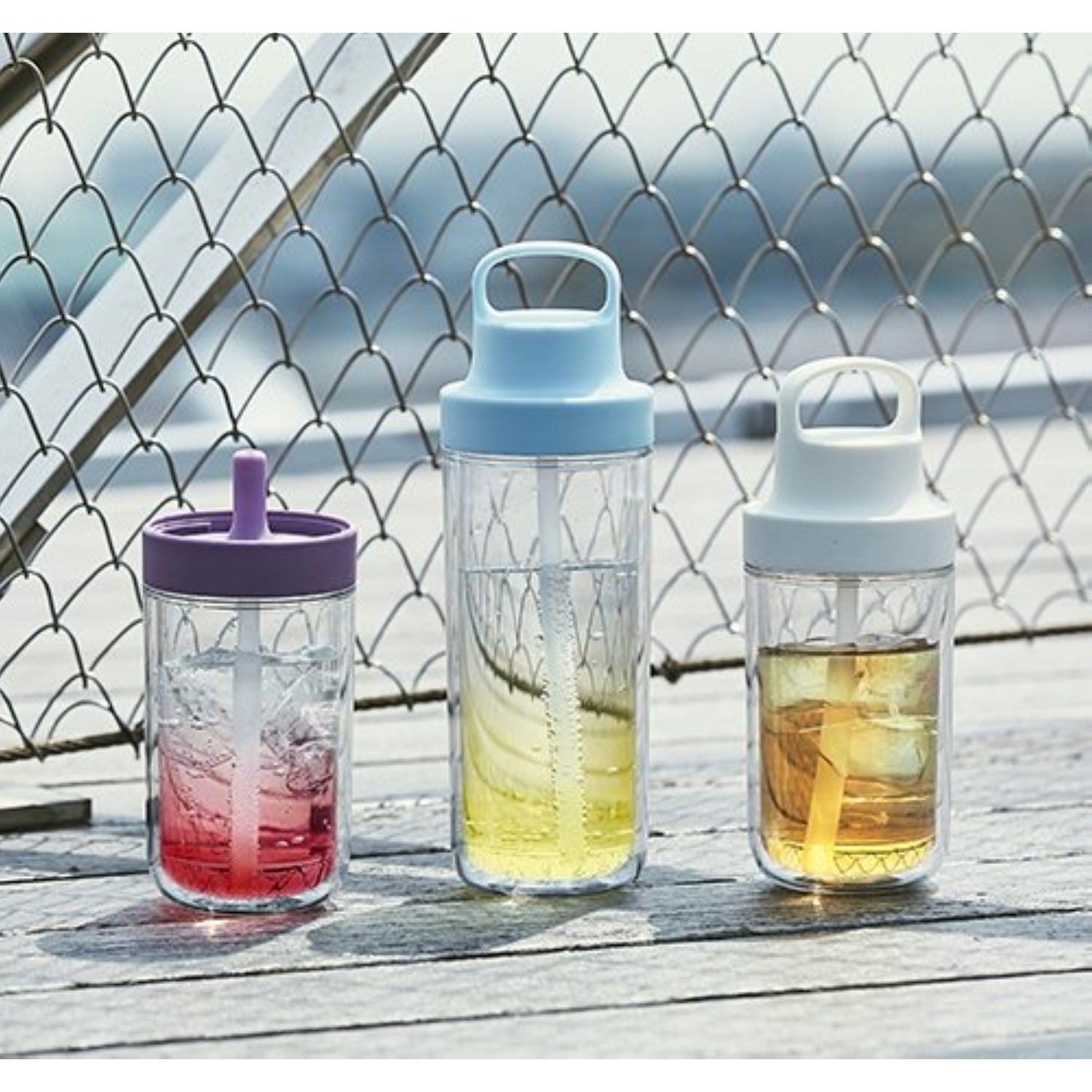 Kinto To Go Water Bottle 480ML - Light Blue