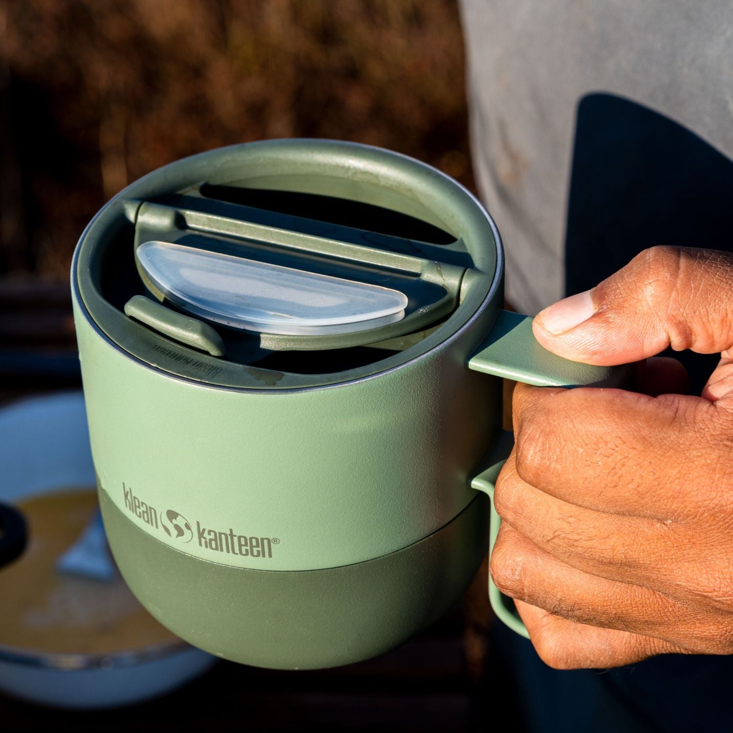 Klean Kanteen Rise 14oz Mug (with Flip Lid) (Sea Spray)