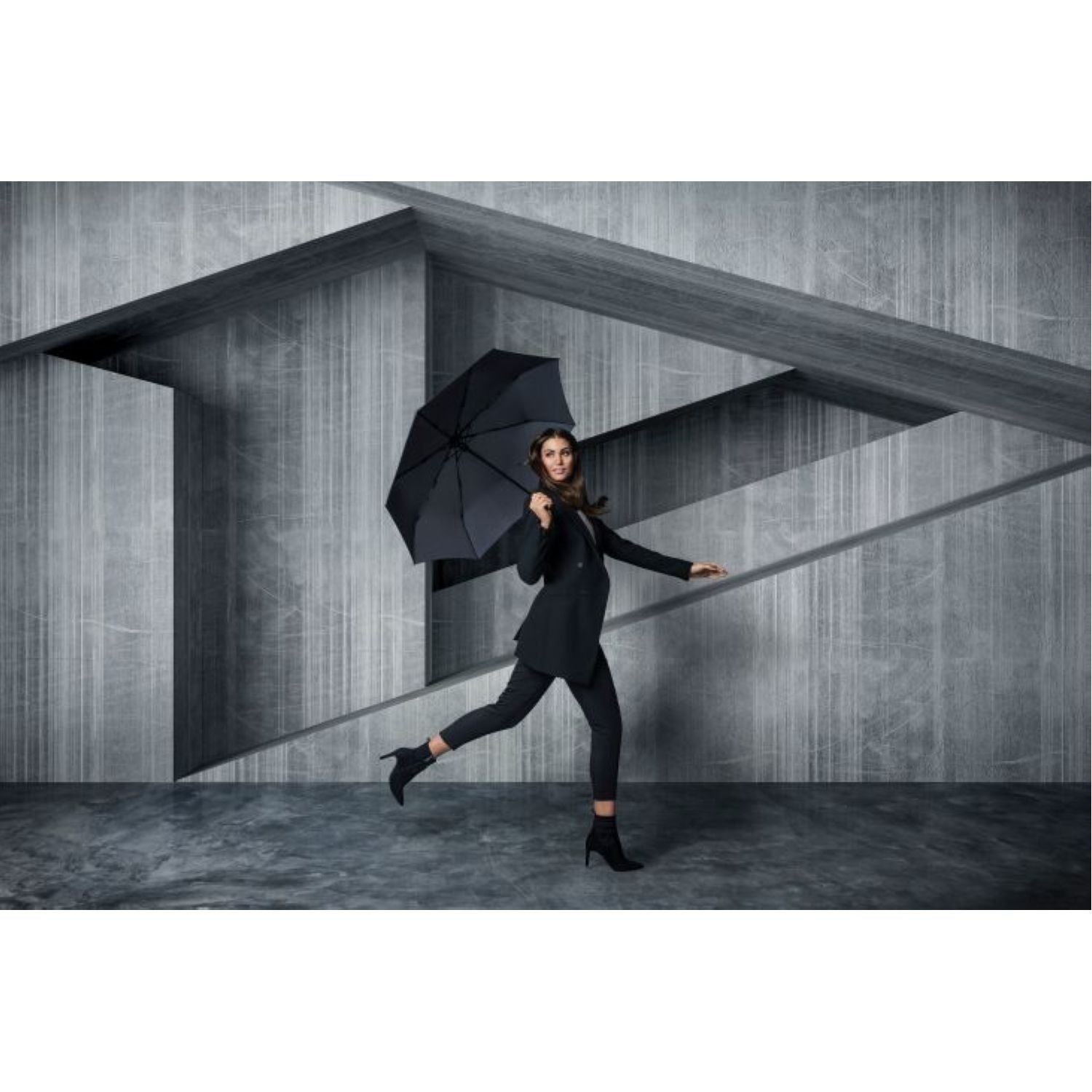 Knirps A.200 Medium Duomatic Umbrella V2 - Dark Grey