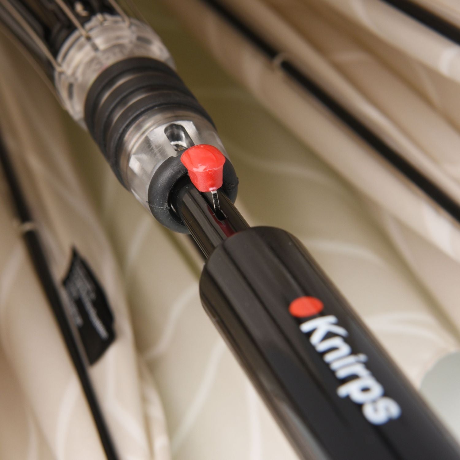 Knirps T.760 Stick Automatic Umbrella (UV Protection) - Black