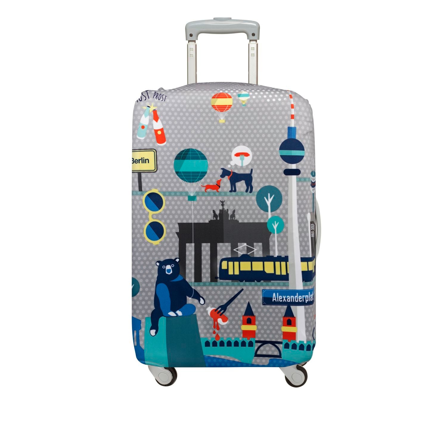 LOQI Urban Medium Luggage Cover - Berlin (22" - 26")