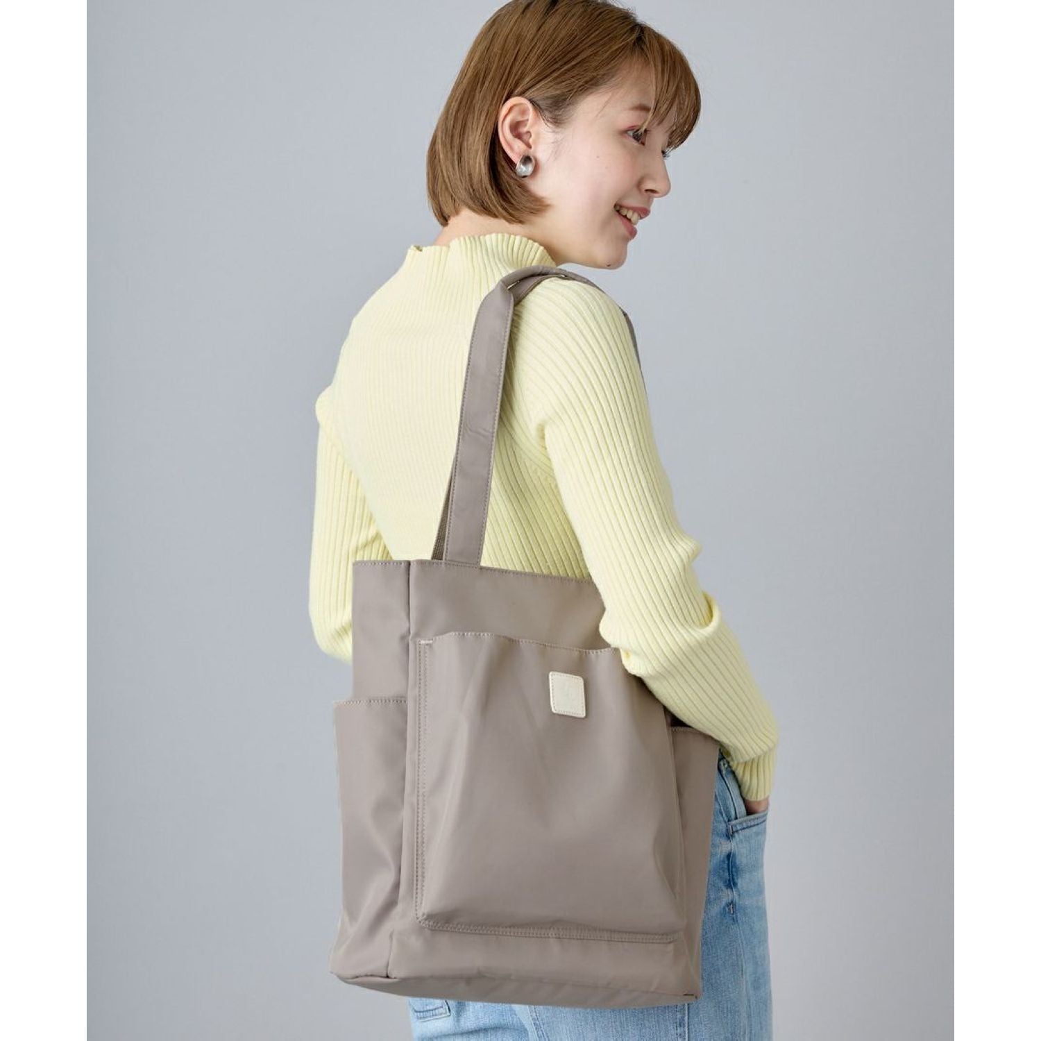Legato Largo Antibacterial A4 Tote Bag (Blue Grey)