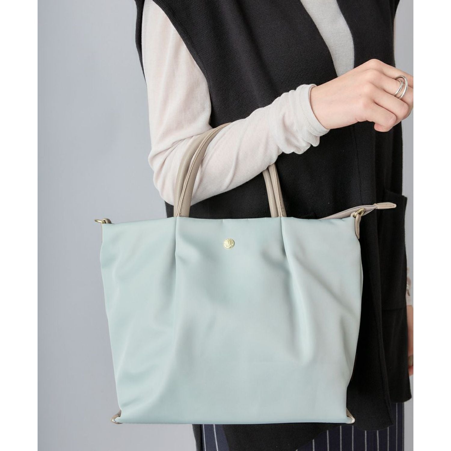 Legato Largo Burden Free 2Way Shoulder Bag (Light Brown)