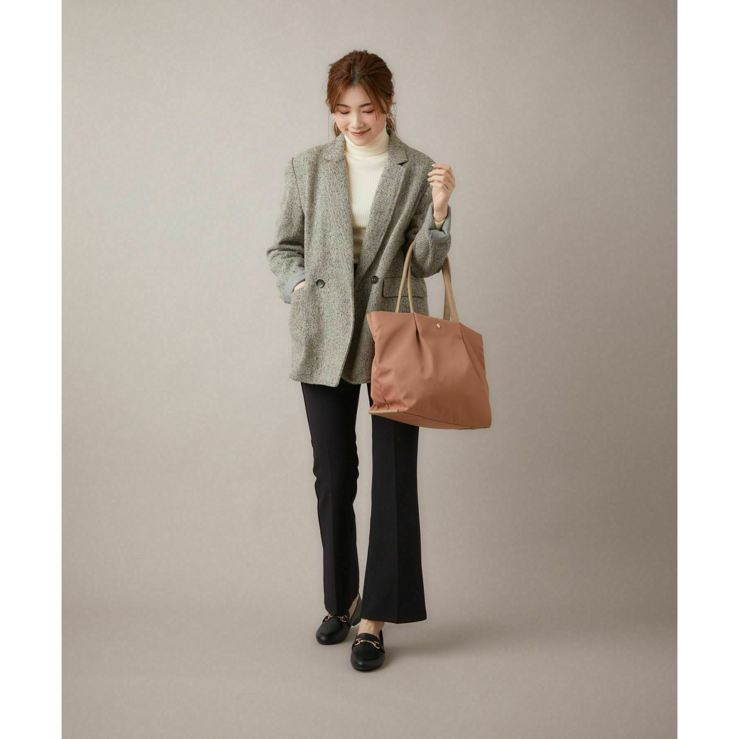 Legato Largo Burden Free Tote Bag (Pink Beige)