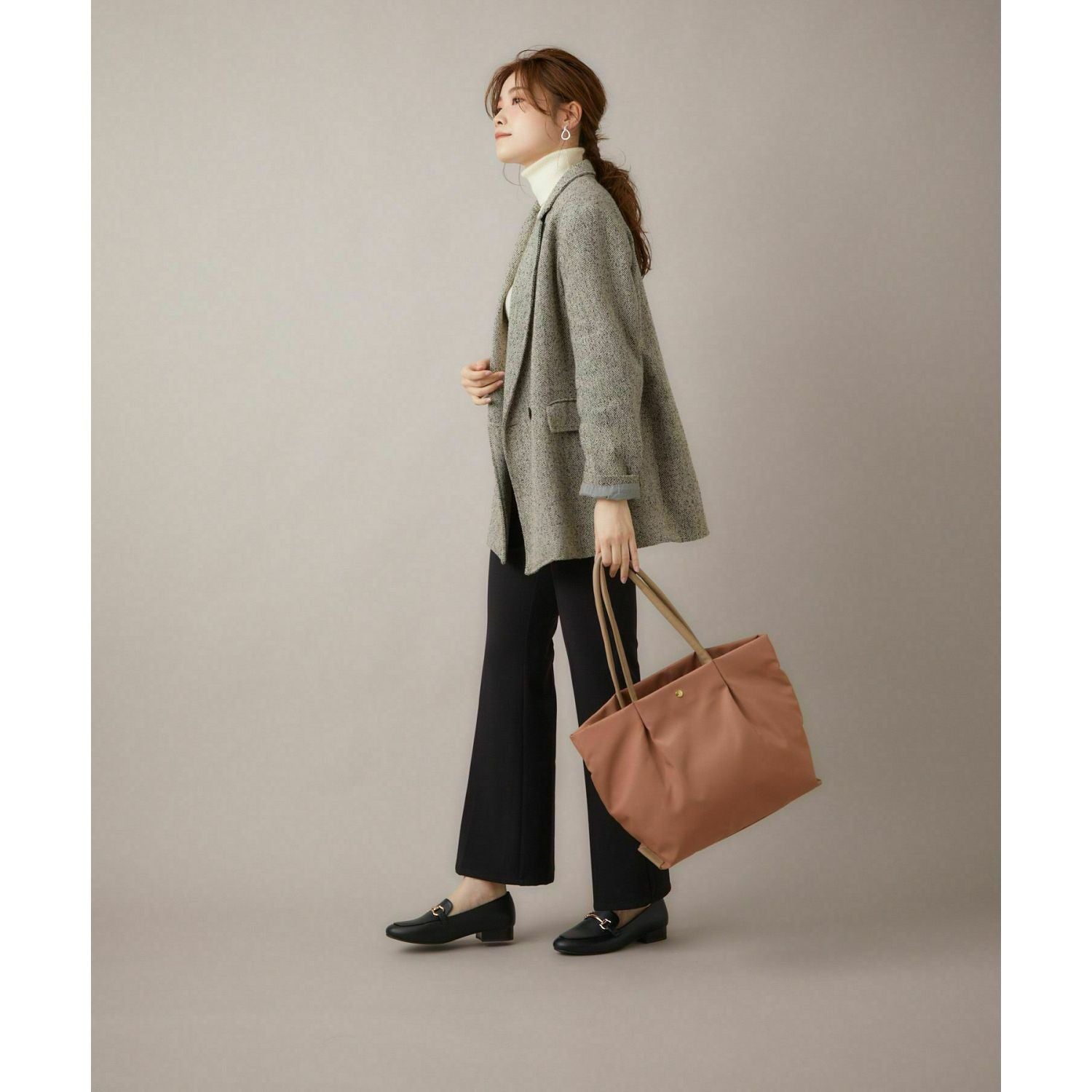Legato Largo Burden Free Tote Bag (Pink Beige)