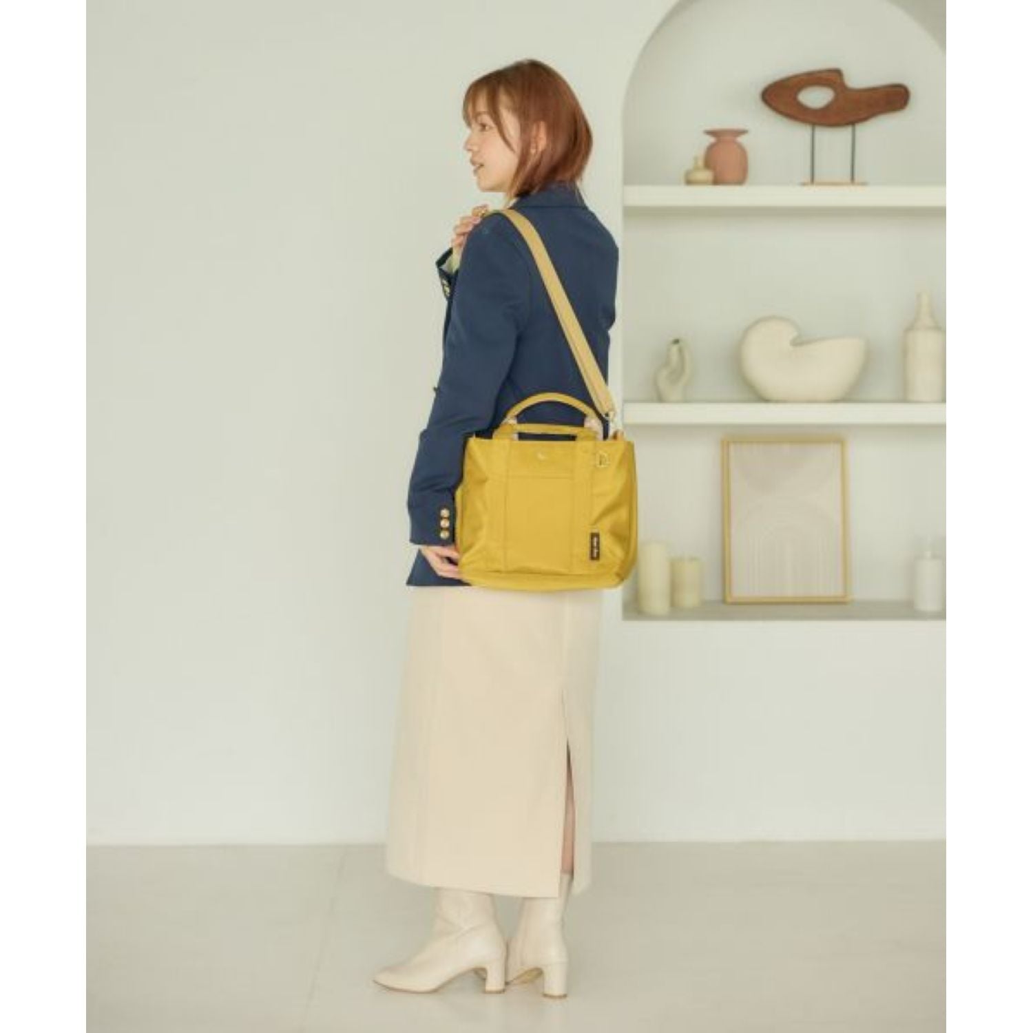 Legato Largo Easy Find 2Way Shoulder Bag (Navy)