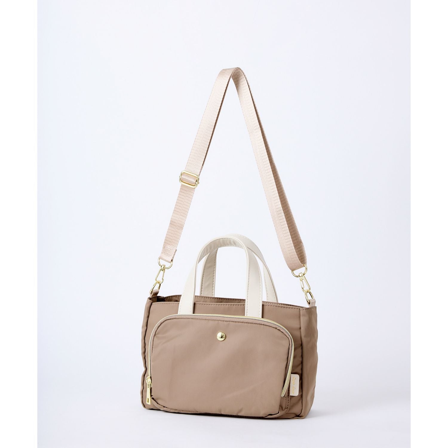 Legato Largo One Mile 2Way Wallet Shoulder Bag (Grey Beige)