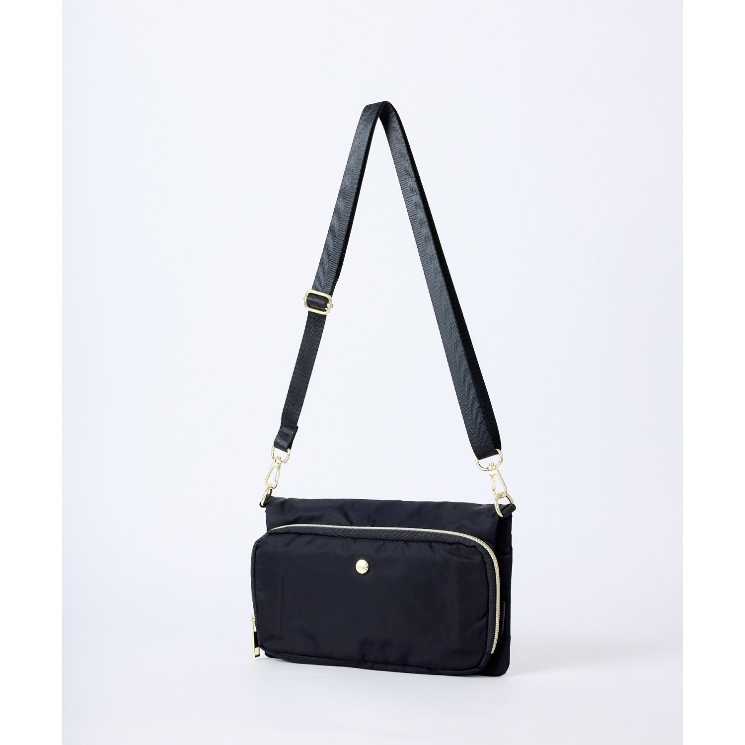 Legato Largo One Mile Wallet Shoulder Bag (Black)