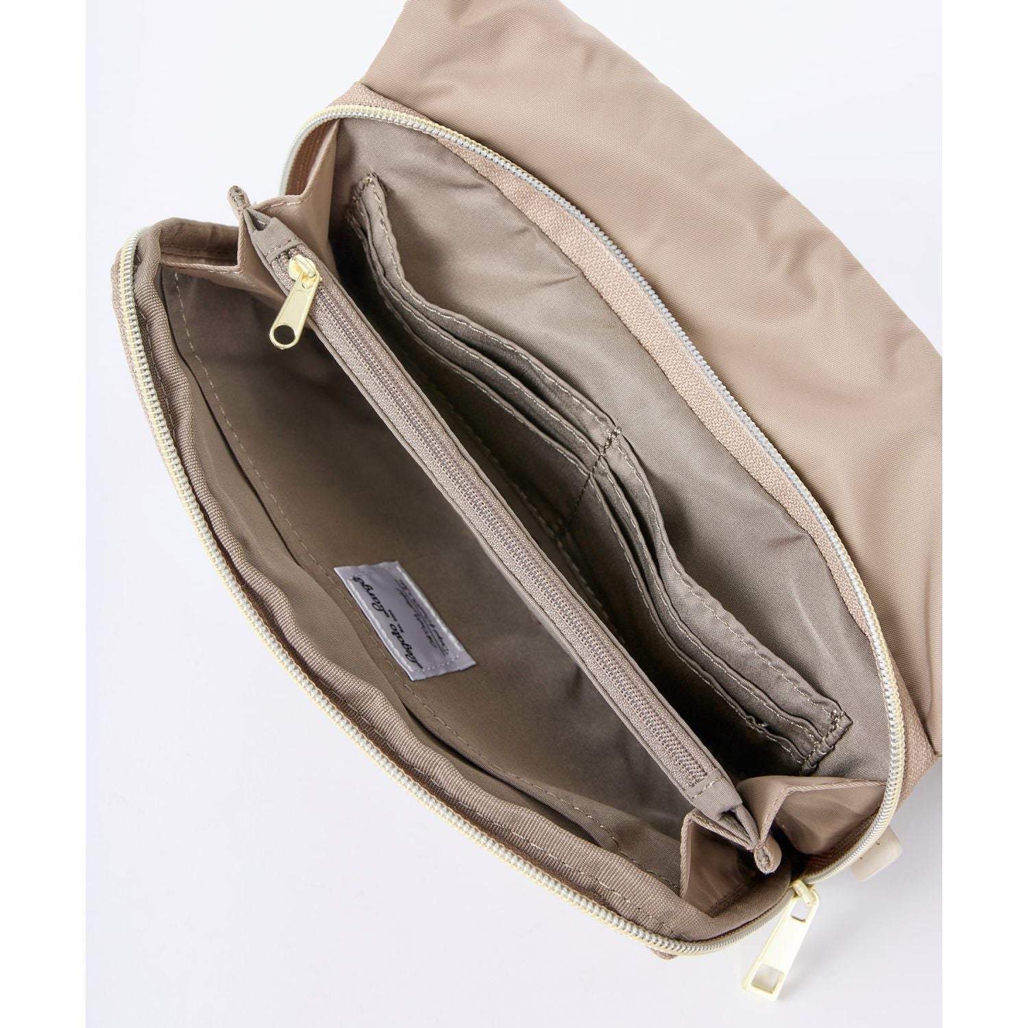 Legato Largo One Mile Wallet Shoulder Bag (Grey Beige)