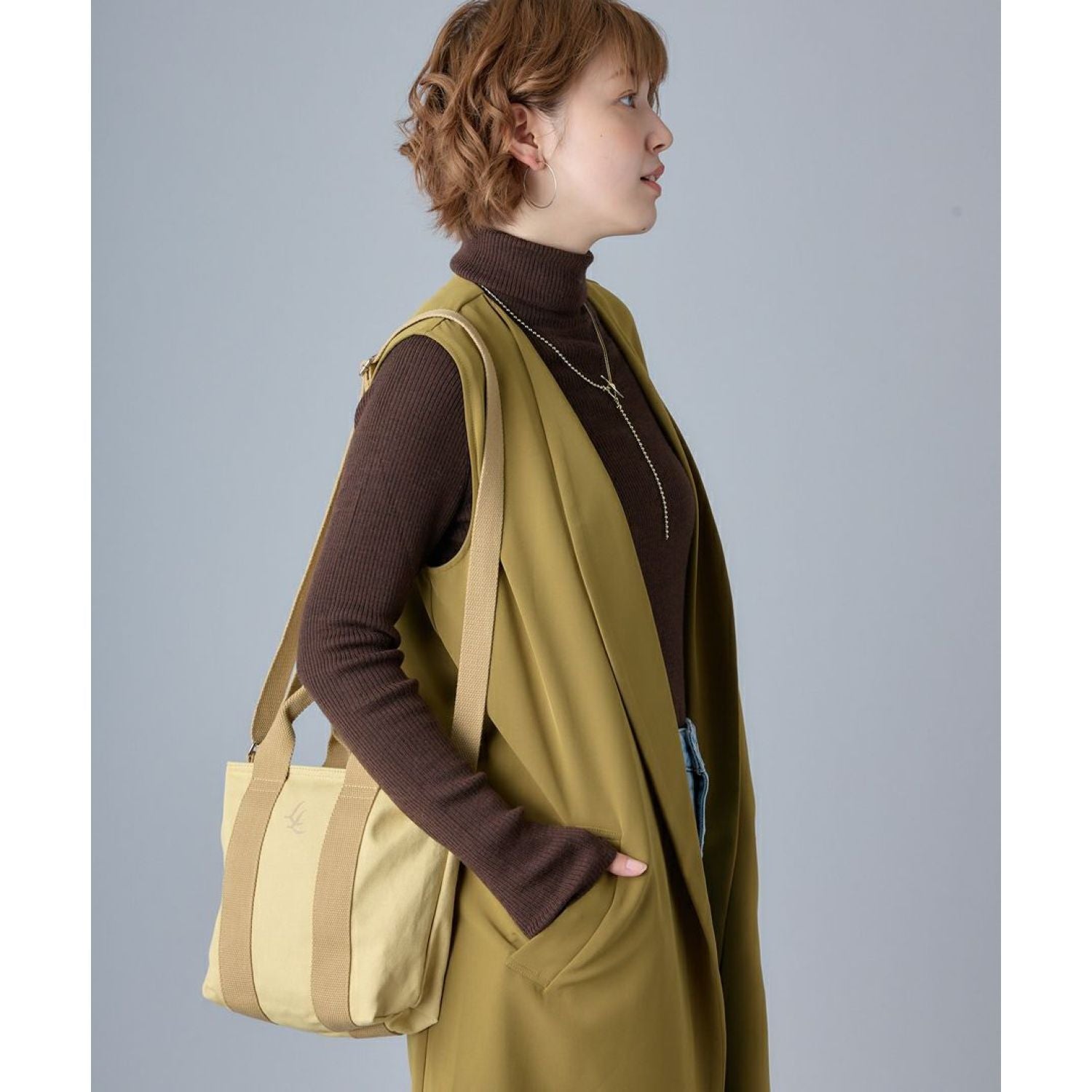 Legato Largo Ll Canvas Series 2Way Shoulder Bag (Mint Green)