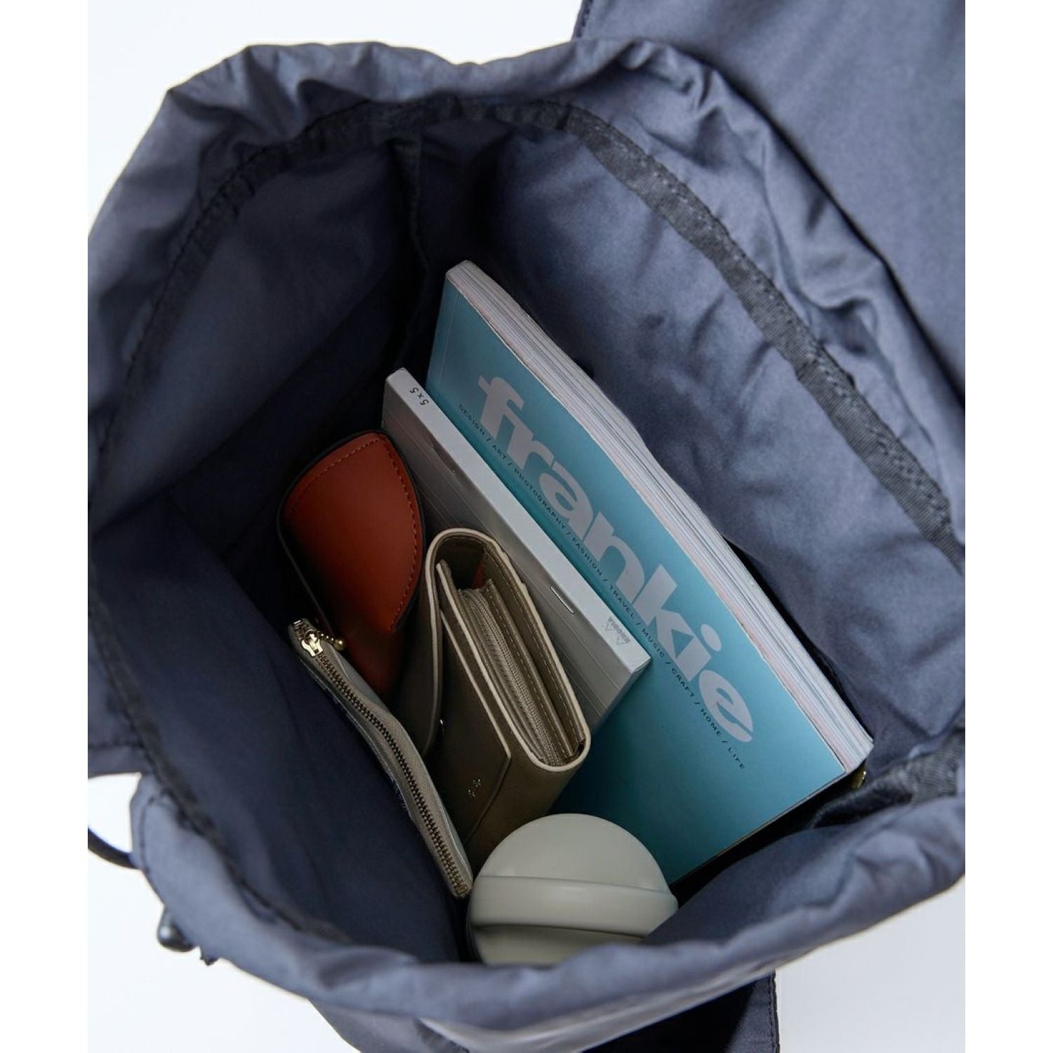 Legato Largo Polyester x Pu Backpack (Grey Beige)