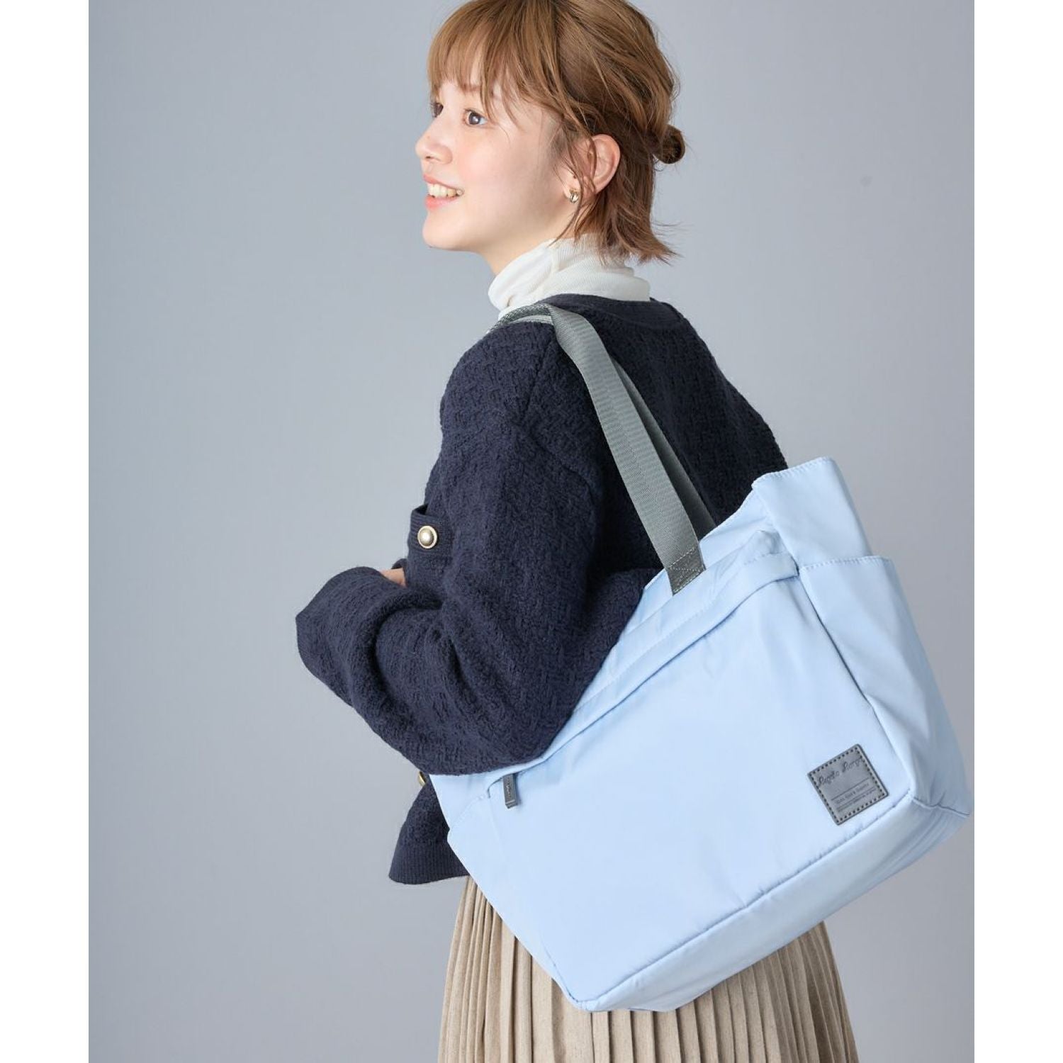 Legato Largo Silky A4 Tote Bag (Grey)