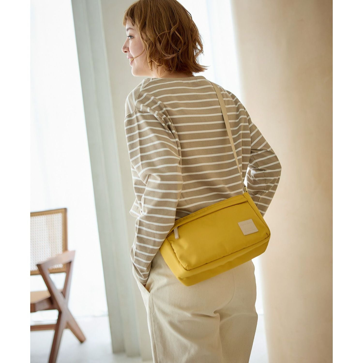 Legato Largo Silky Mini Shoulder Bag (Light Blue)