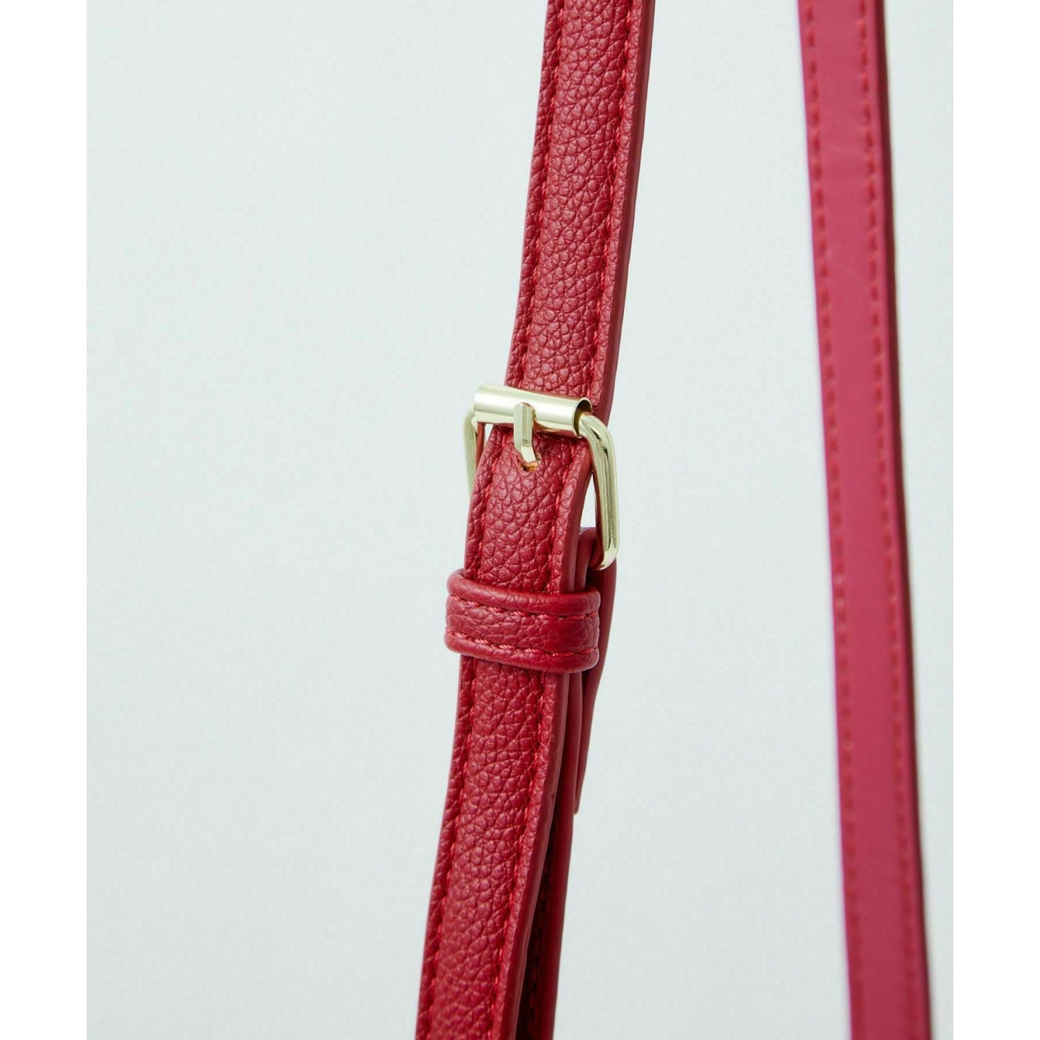 Legato Largo Tulip Faux Leather Series Mini Shoulder Bag (Pink/Beige)