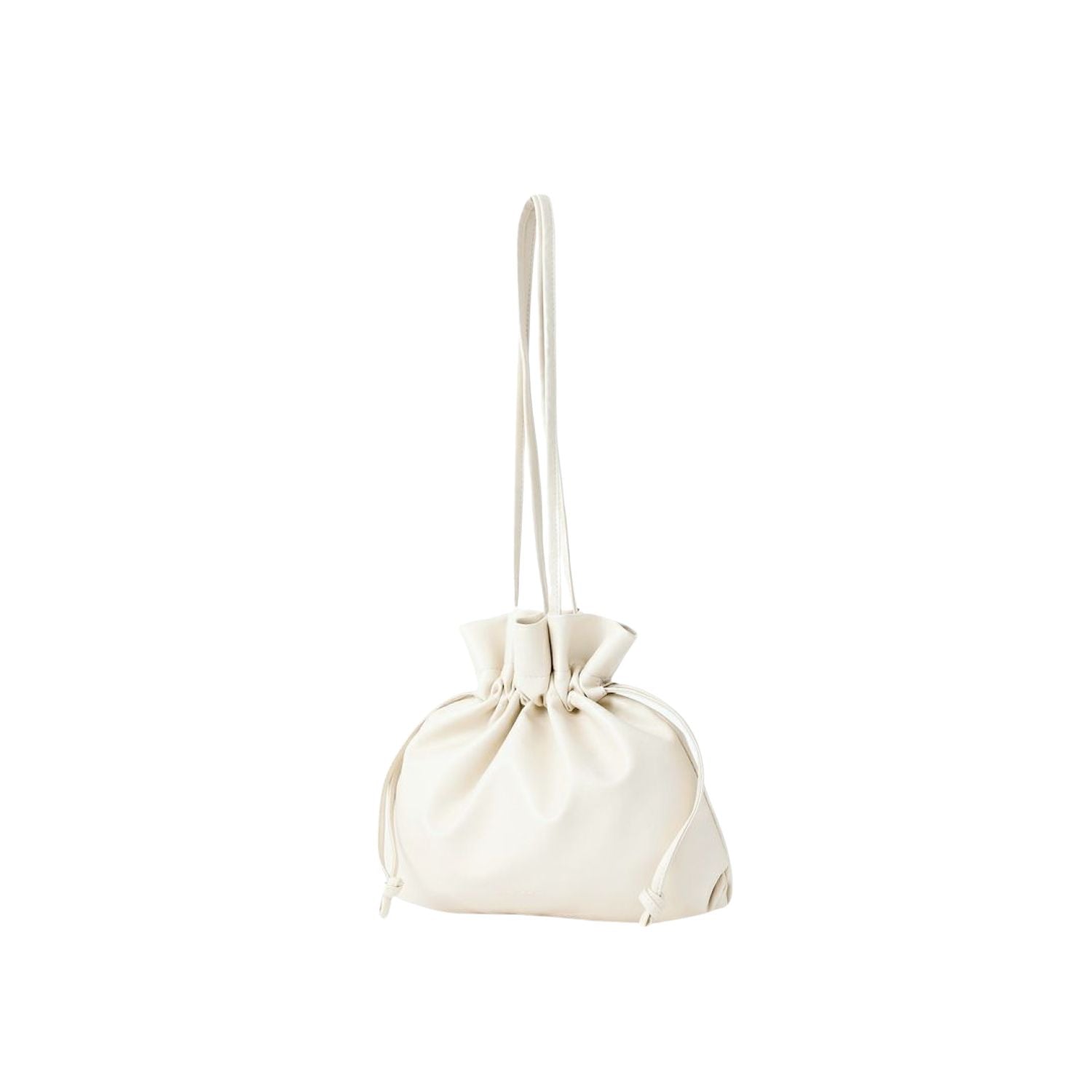 Legato Largo Washable Drawstring Mini Tote Bag (Ivory)