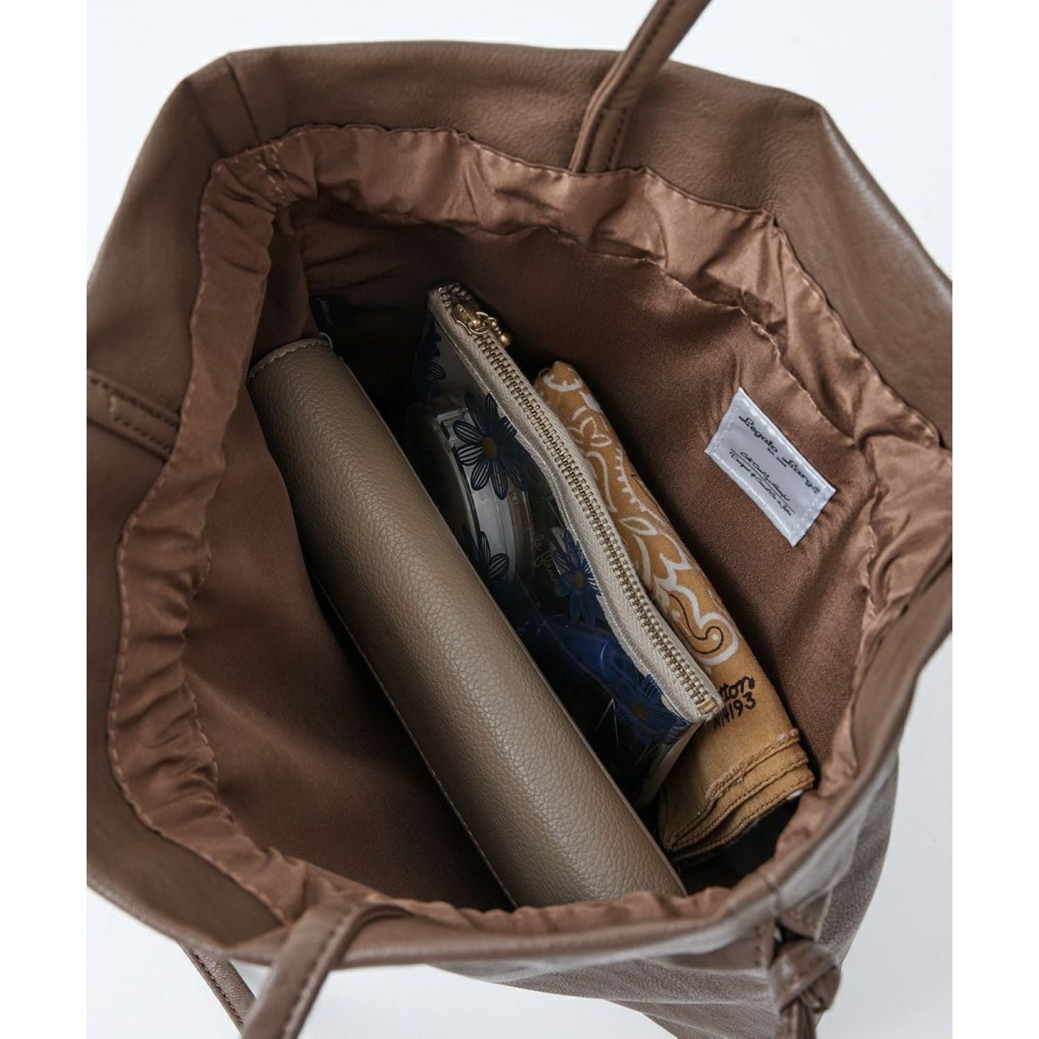 Legato Largo Washable Drawstring Mini Tote Bag (Mint Green)