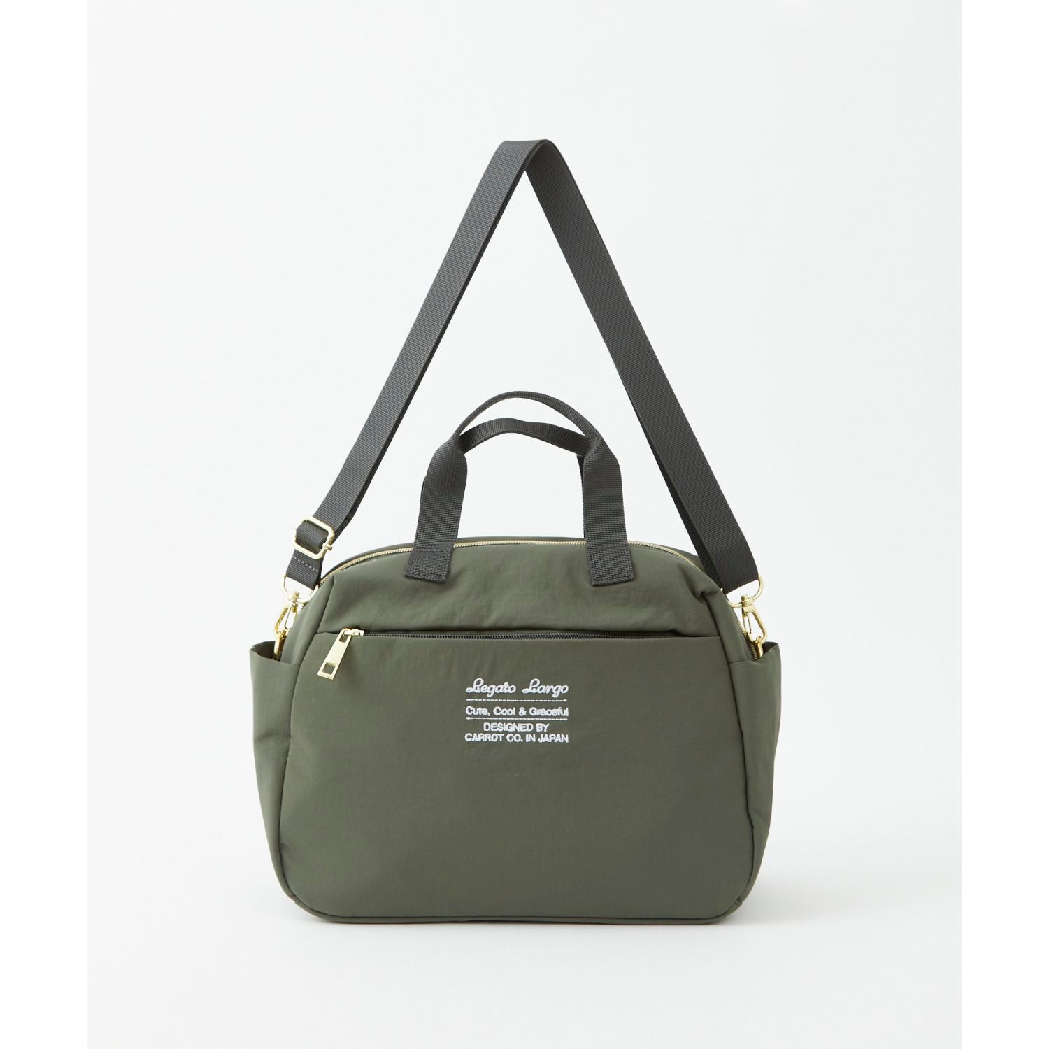 Legato Largo Washable Nylon 2Way Mini Tote Bag (Olive)