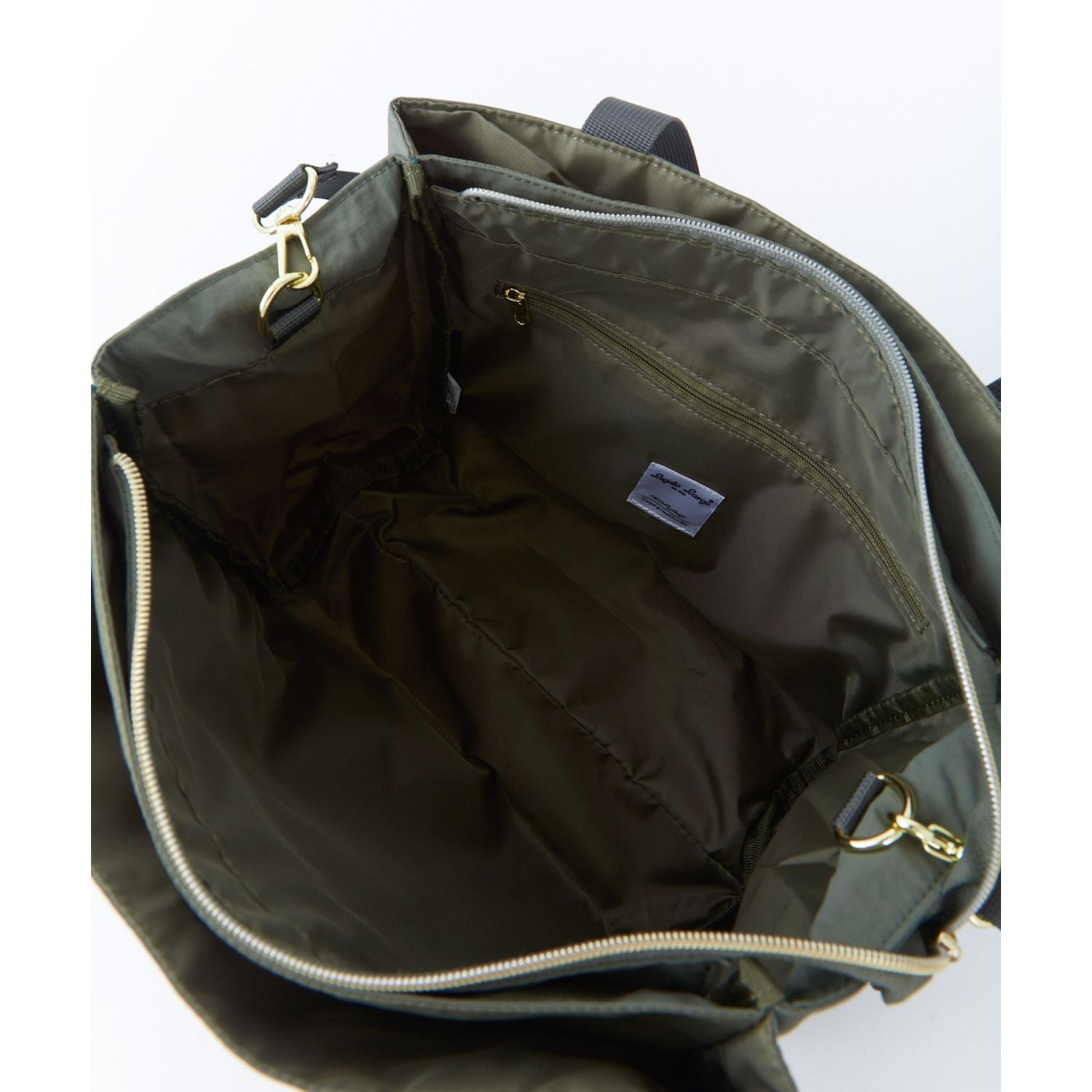 Legato Largo Washable Nylon 2Way Tote Bag (Olive)