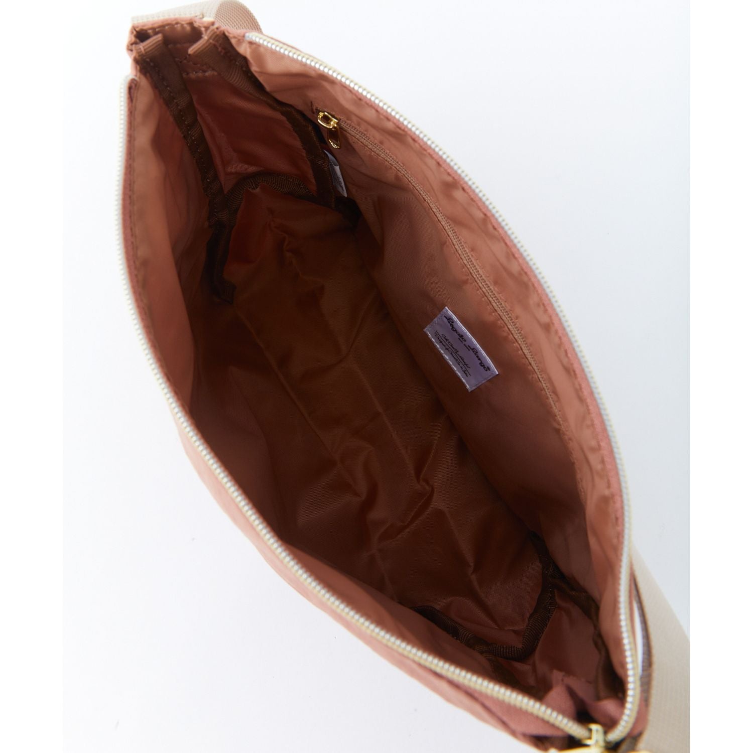 Legato Largo Washable Nylon Mini Shoulder Bag (Dark Pink)