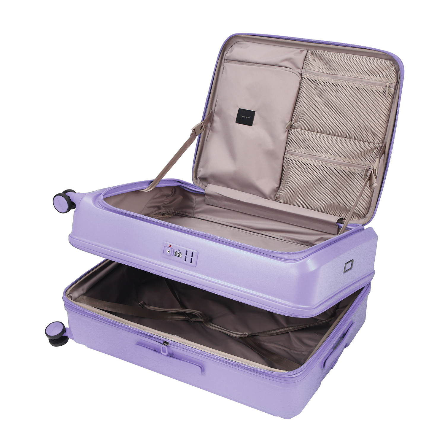 CROSSING INVI 30" Large Expandable Luggage With Front & Middle Access V3 - Lilac