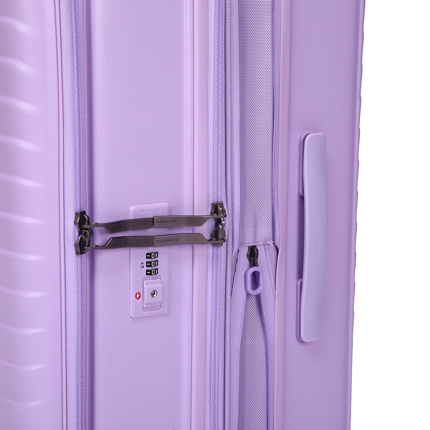 CROSSING INVI 25" Medium Expandable Luggage With Front & Middle Access V3 - Lilac