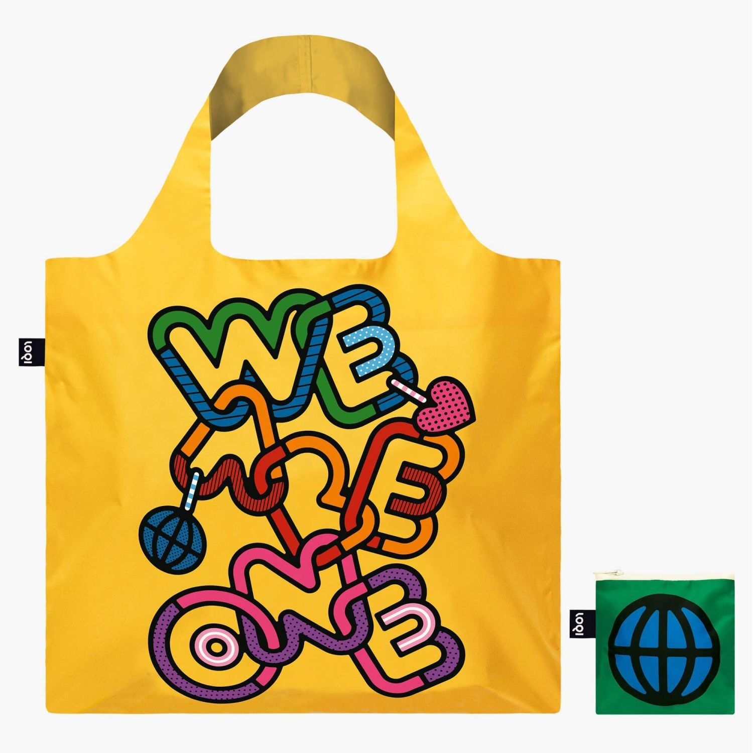 LOQI Artist Foldable Tote Bag - Craig & Karl - We Are One Recycled