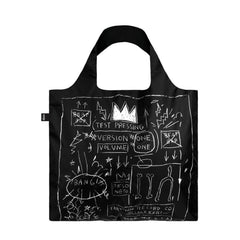 LOQI Museum Foldable Tote Bag - Jean Michel Basquiat - Crown