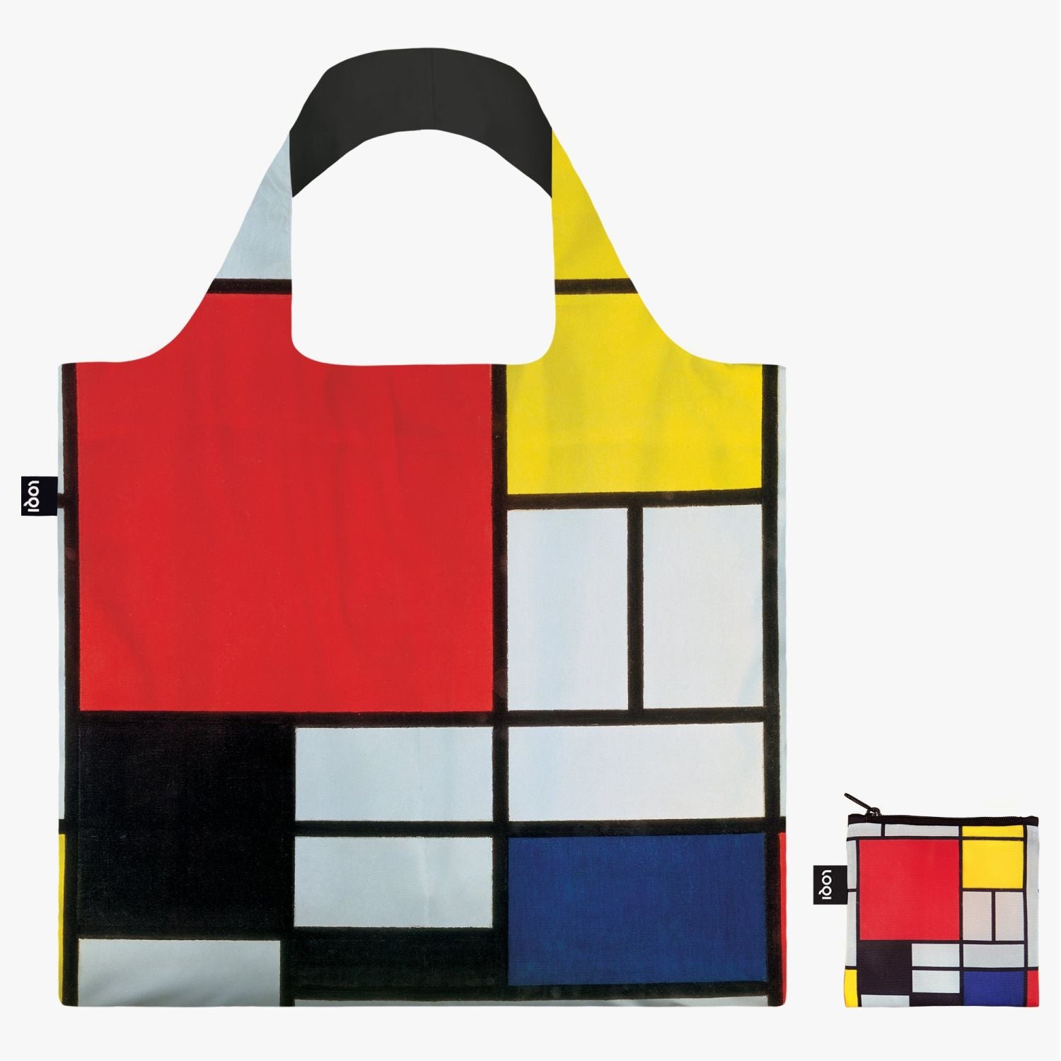 Loqi Museum Bag - Piet Mondrian  - Composition With Red, Yellow, Blue And Black Recycled