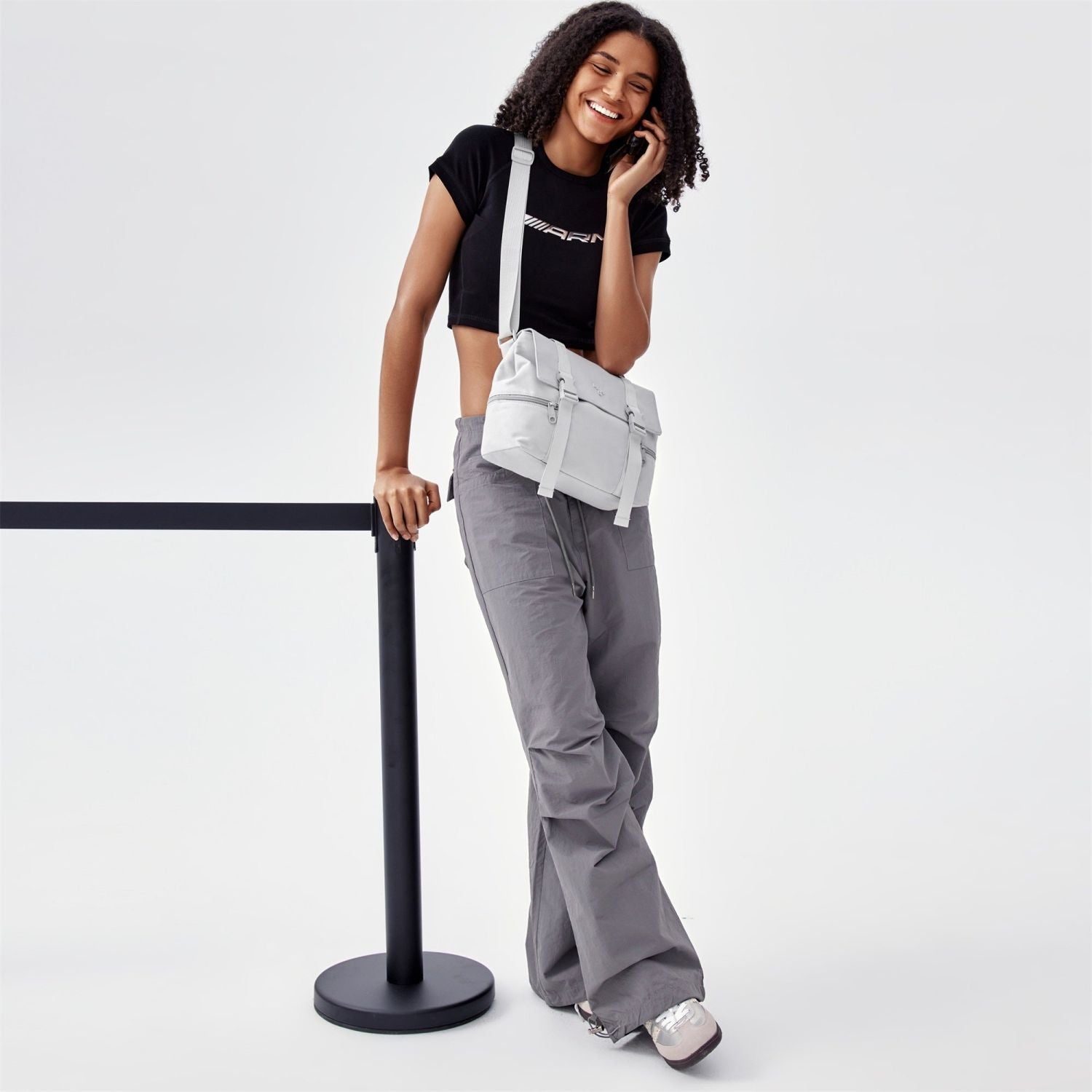 MAH Siro Cross Sling Bag - Light Grey