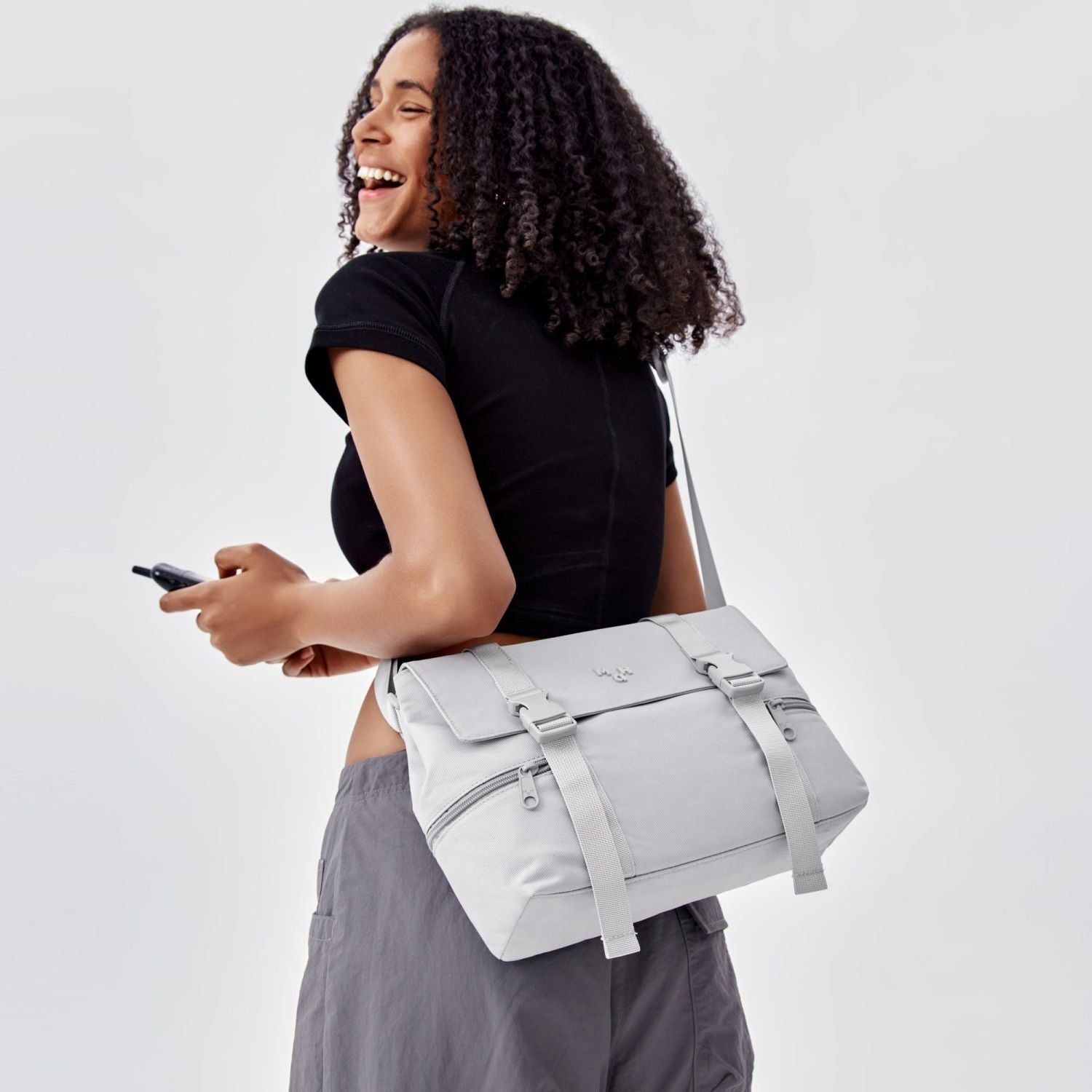 MAH Siro Cross Sling Bag - Light Grey