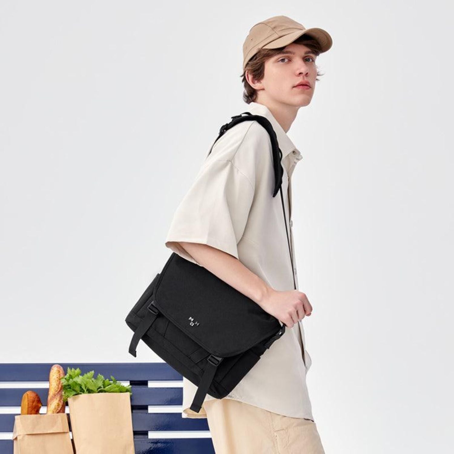 MAH Young Tour Cross Sling Bag - Light Grey