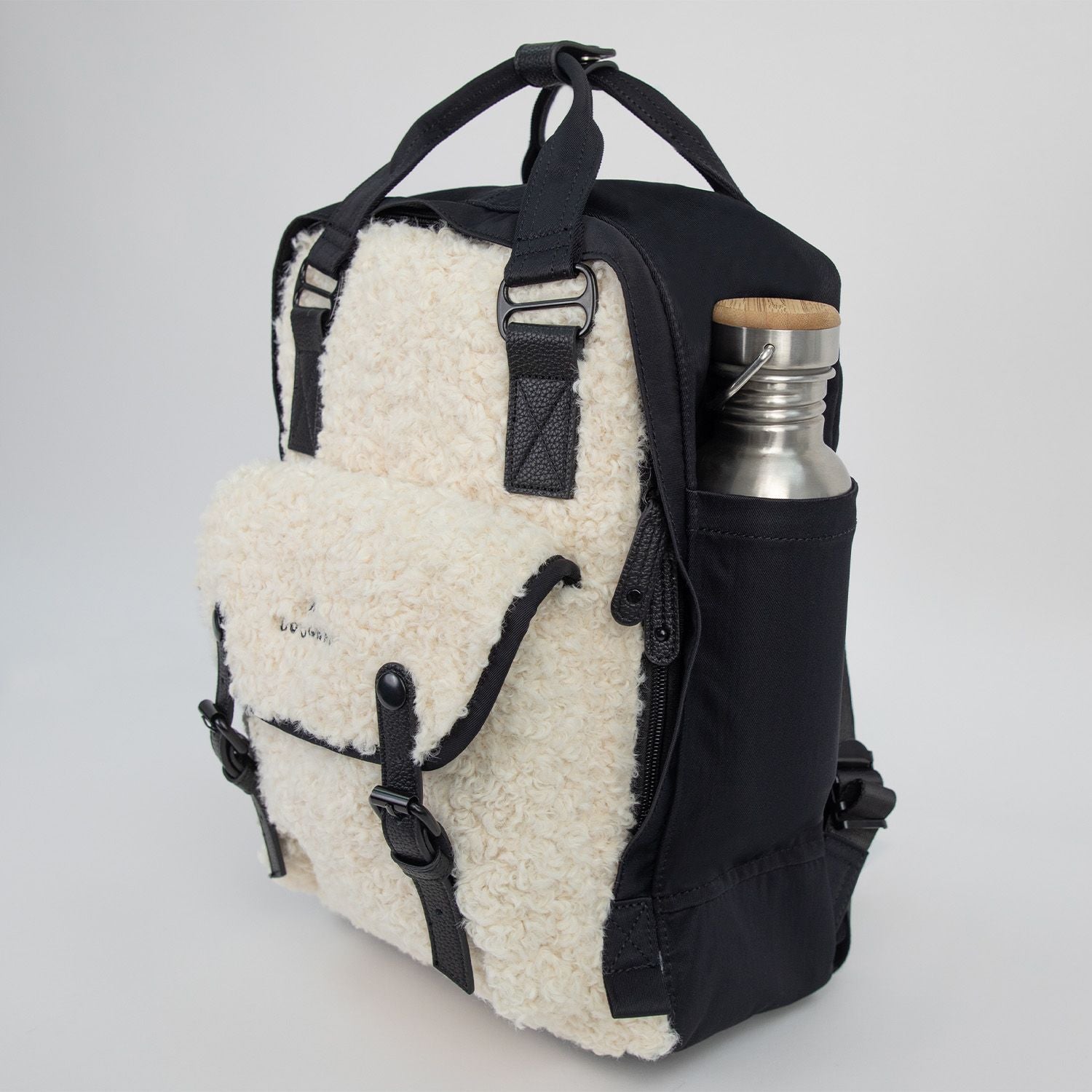 Doughnut Macaroon Fairies & Friends Series Backpack - Black X White