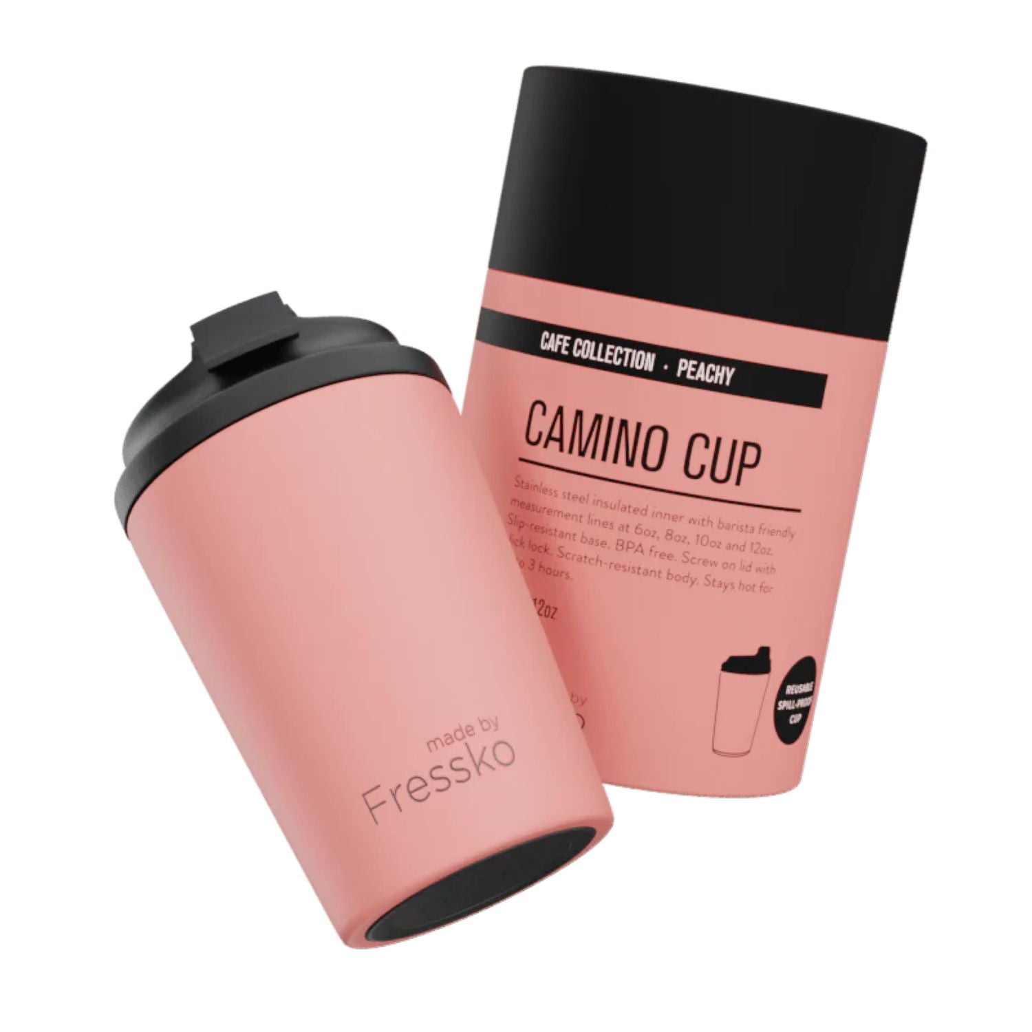Made By Fressko Camino 12oz Insulated Stainless Steel Cup - Peachy