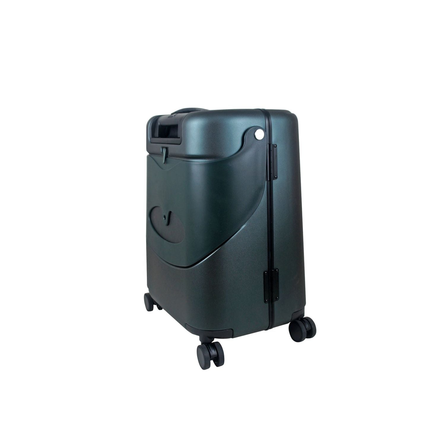 MiaMily Multicarry Carry On 18 Inch Luggage with Built-in Seat for Children (Forest Green)