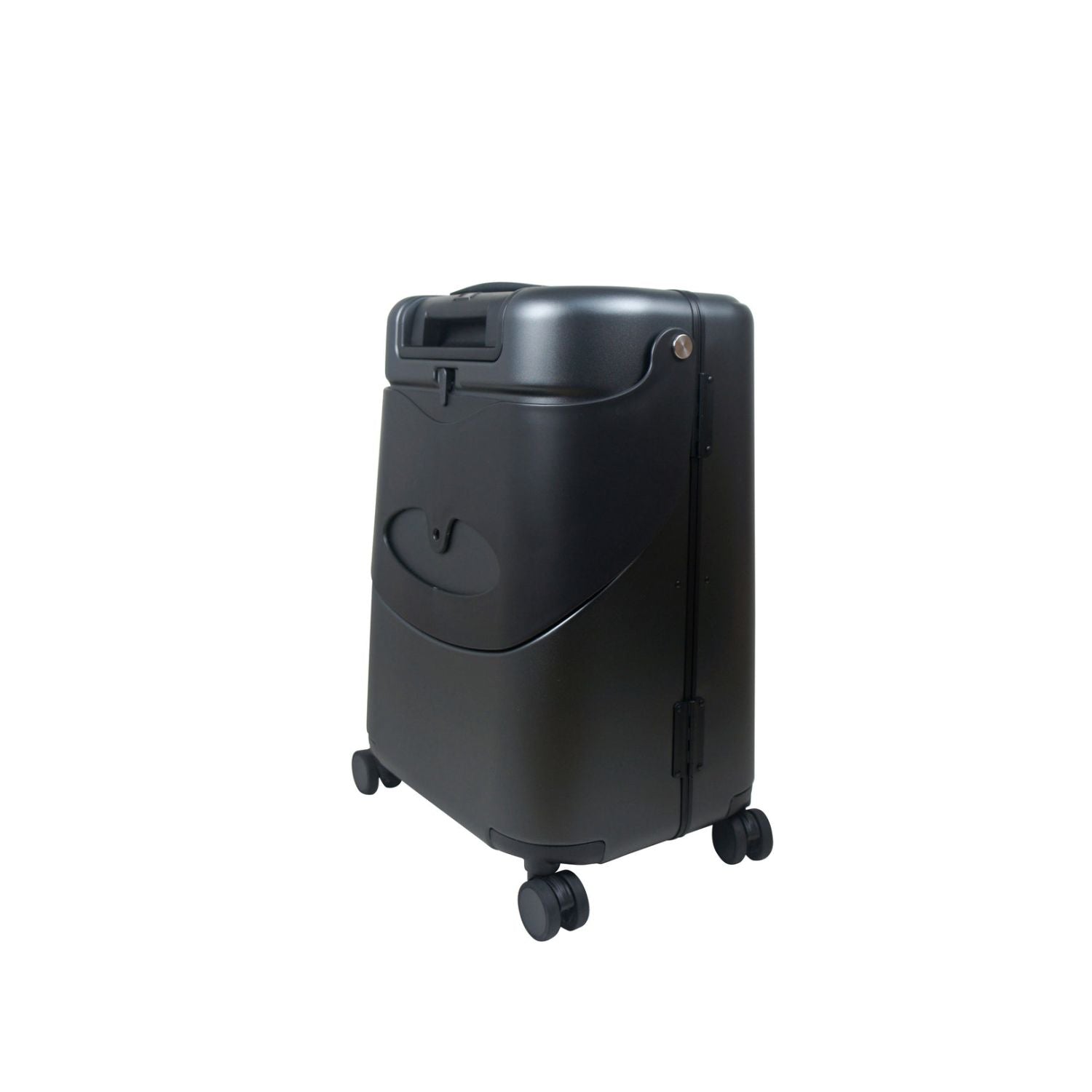 MiaMily Multicarry Carry On 18 Inch Luggage with Built-in Seat for Children (Midnight Black)