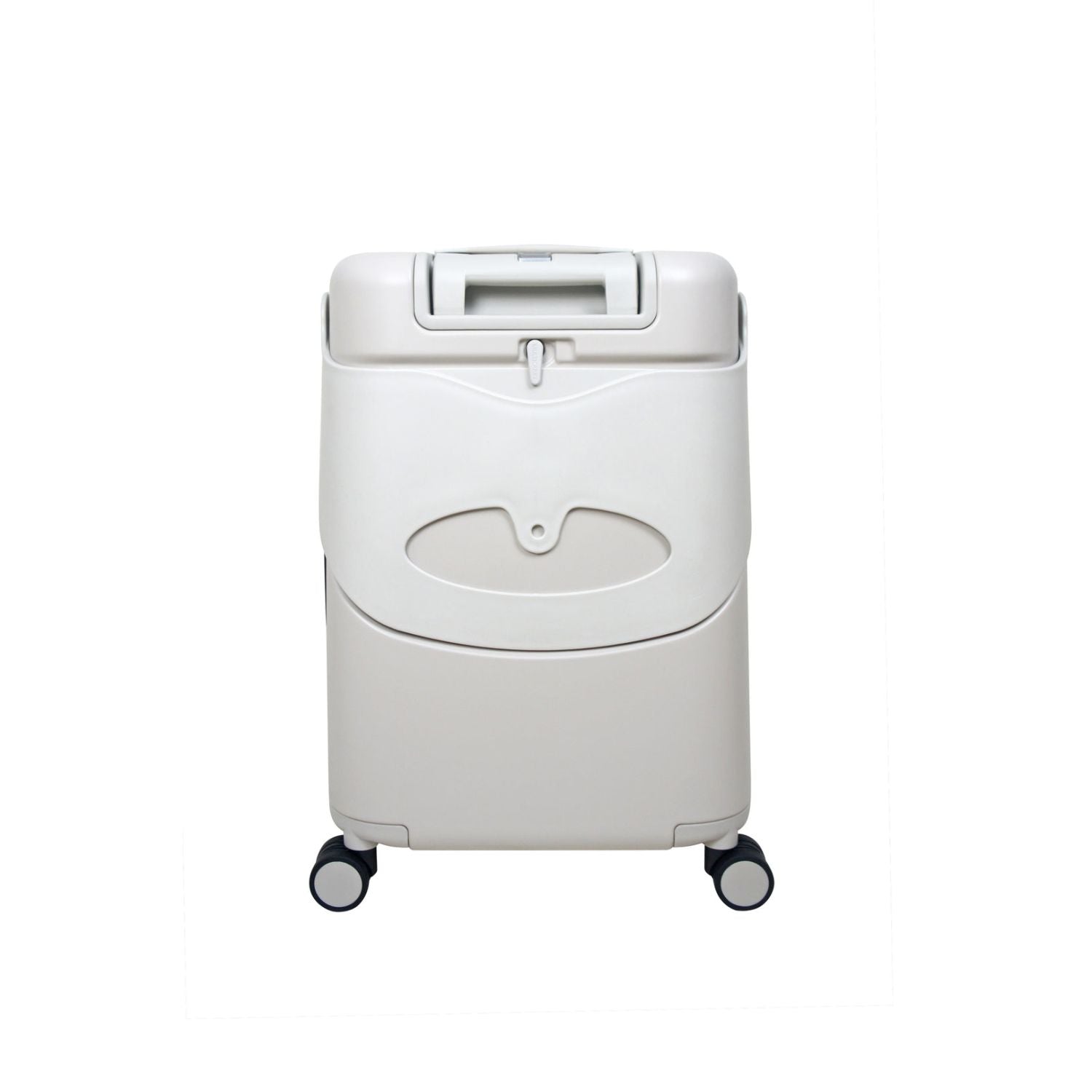 MiaMily Multicarry Carry On 18 Inch Luggage with Built-in Seat for Children (Mist Grey)