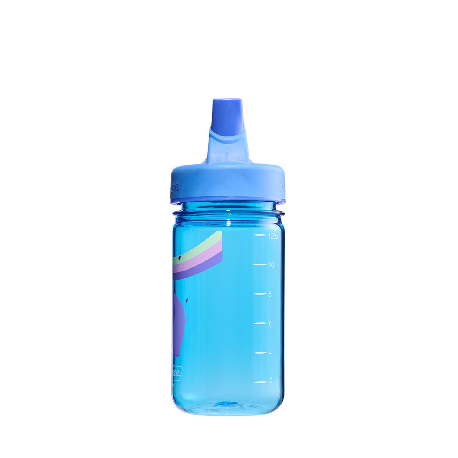 Nalgene 12oz Kids Grip-N-Gulp Sustain Graphic Water Bottle - Blue Musical Hippo