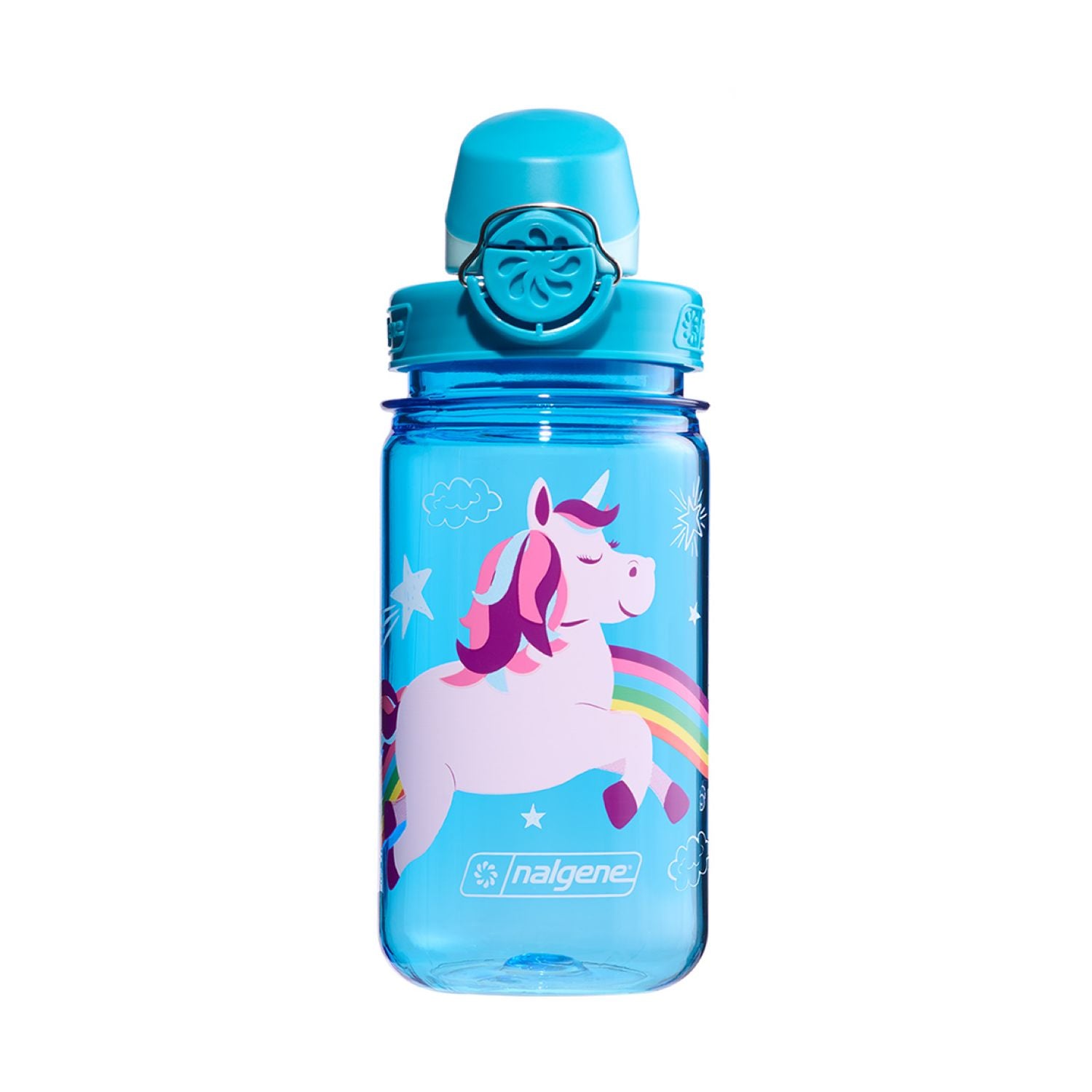 Nalgene 12oz On-The-Fly (OTF) Kids Sustain Water Bottle - Blue Unicorn