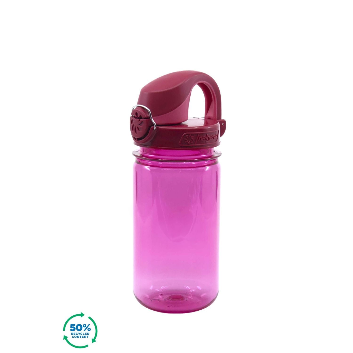 Nalgene 12oz On-The-Fly (OTF) Kids Sustain Water Bottle - Pink with Beet