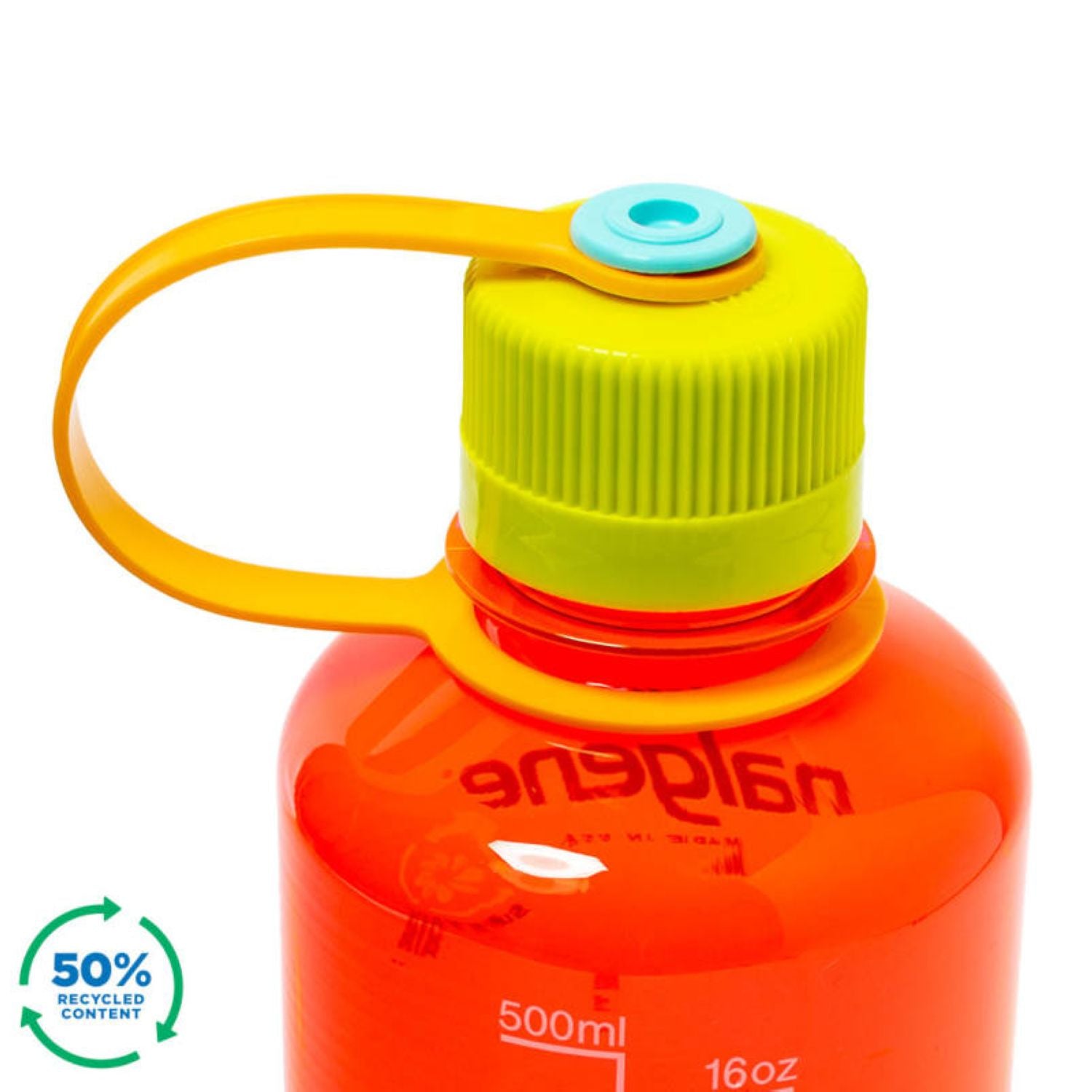 Nalgene 16oz Narrow Mouth Sustain Water Bottle - Pomegranate