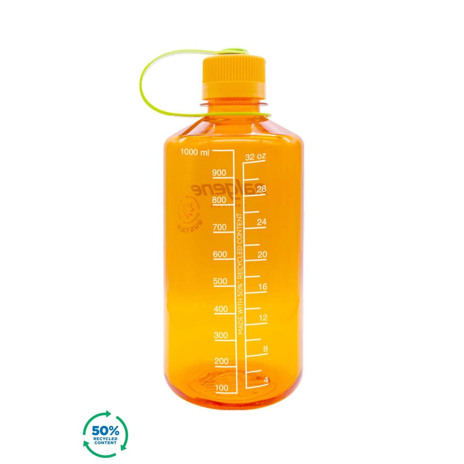 Nalgene 32oz Narrow Mouth Sustain Water Bottle - Clementine